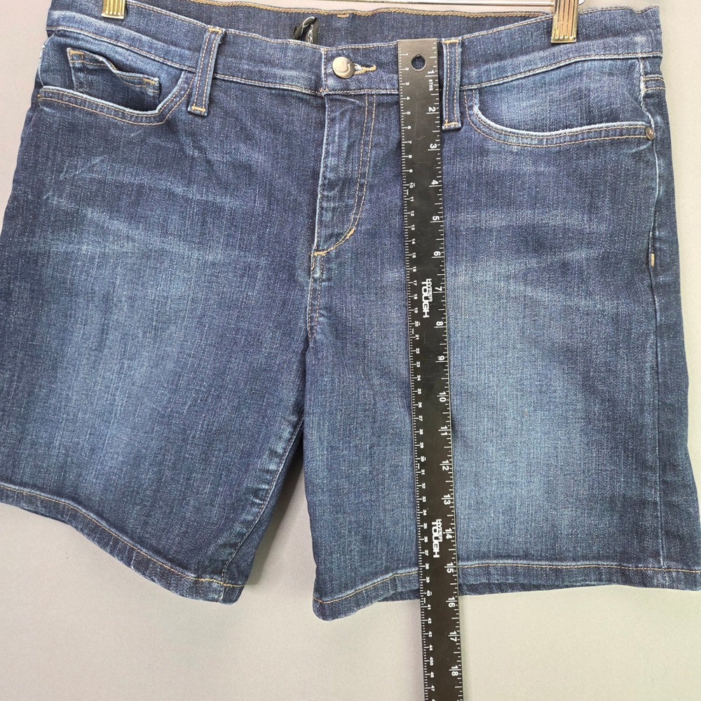 Joe's Jeans Denim Shorts Dark Wash Stretch Size 31 Blue Mid Rise Bermuda 3861 - Picture 3 of 8